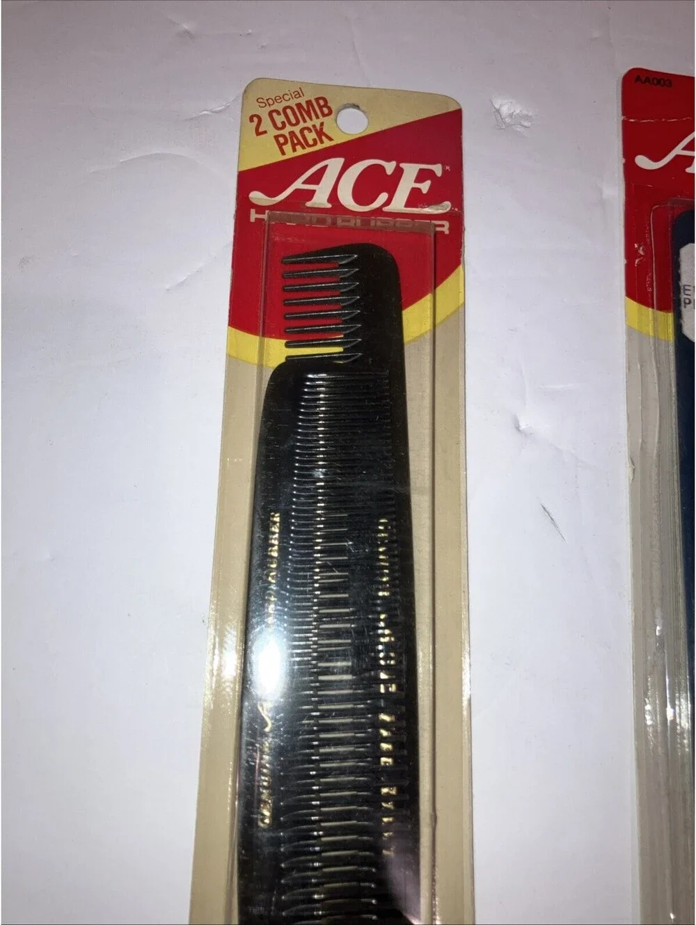 Lot Of 4 Vintage Genuine Ace Hard Rubber Mix Combs OLD NEW STOCK “RARE” 💈 💈